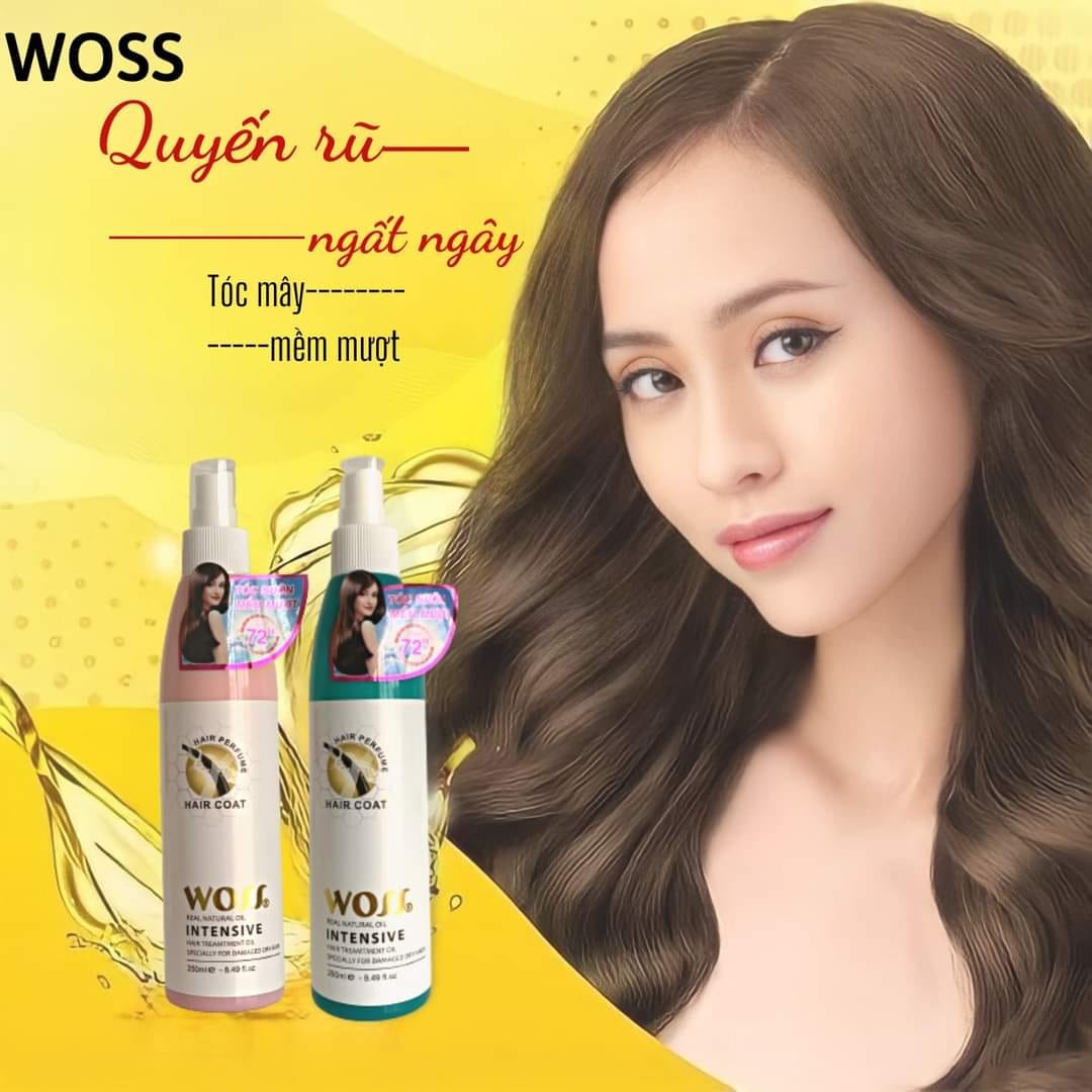 Nước xịt dưỡng bóng tóc Woss 250ml