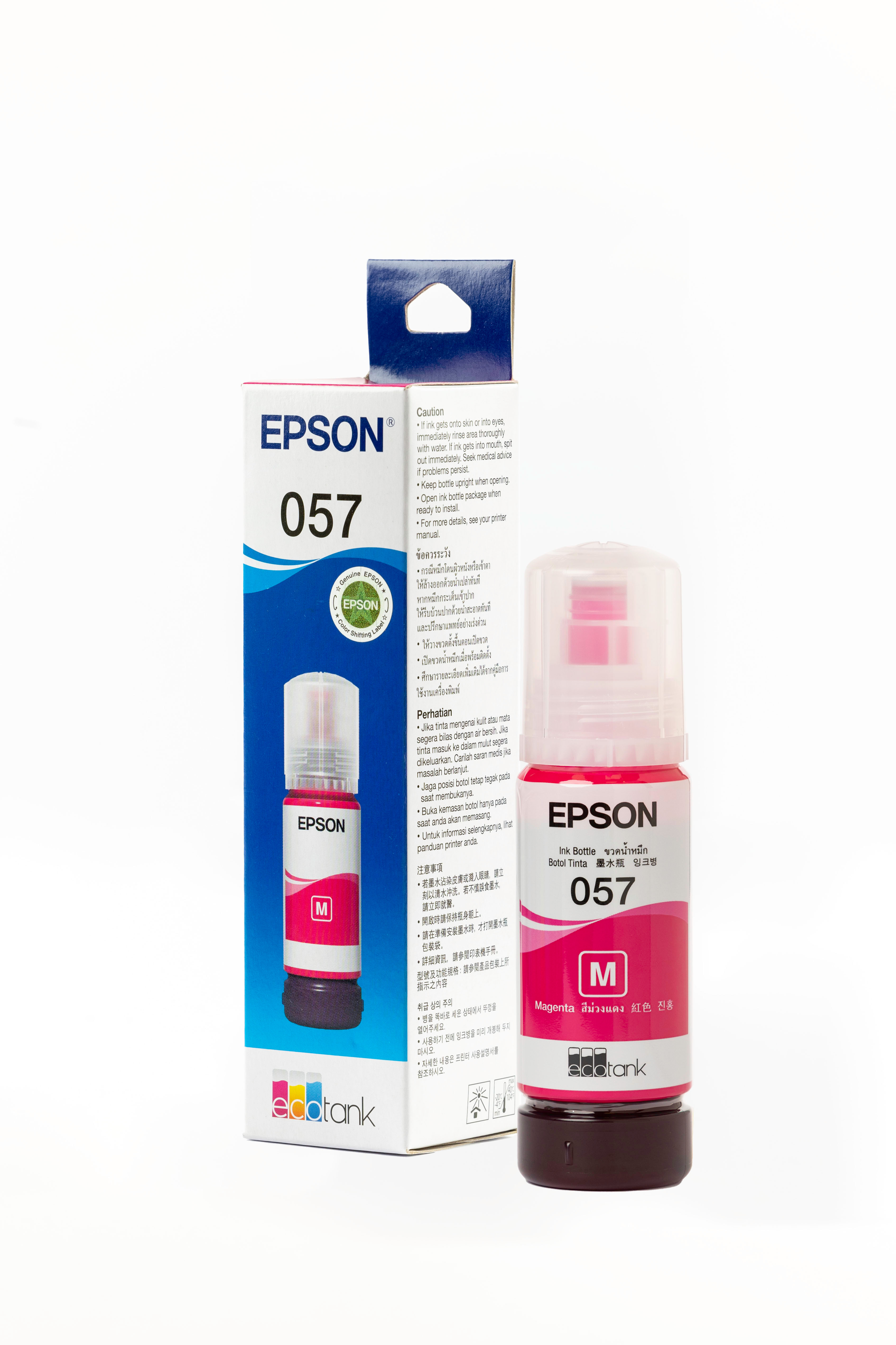 Epson 057 ink bottle for L8050, L18050 Printer (Black/Cyan/Magenta