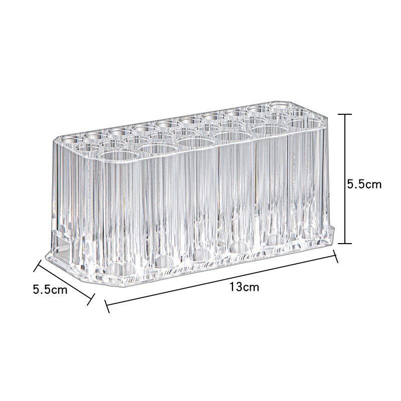 JJT storage shelf storage shelf Brush storage box, 26 holes cosmetic shelf makeup brush box makeup brush storage box Makeup brush storage box with lid makeup brush storage box