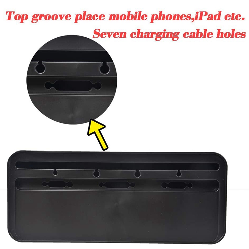 Cable Management Box for Desk Cable Management and Power Strip Box Solutions(Black)