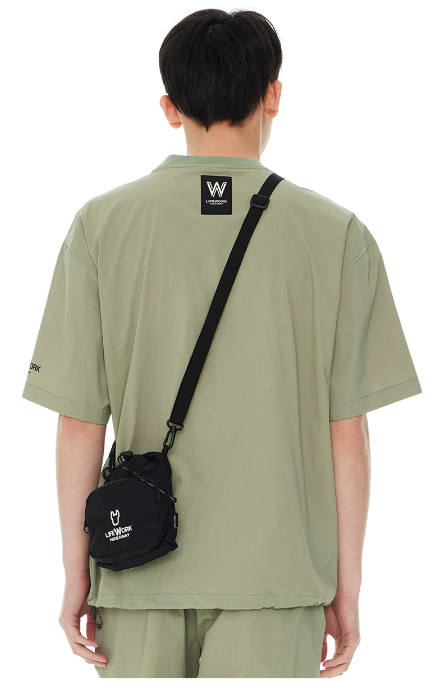LIFEWORK Vislon Zipper Shirring Mini Cross Bag (2024New