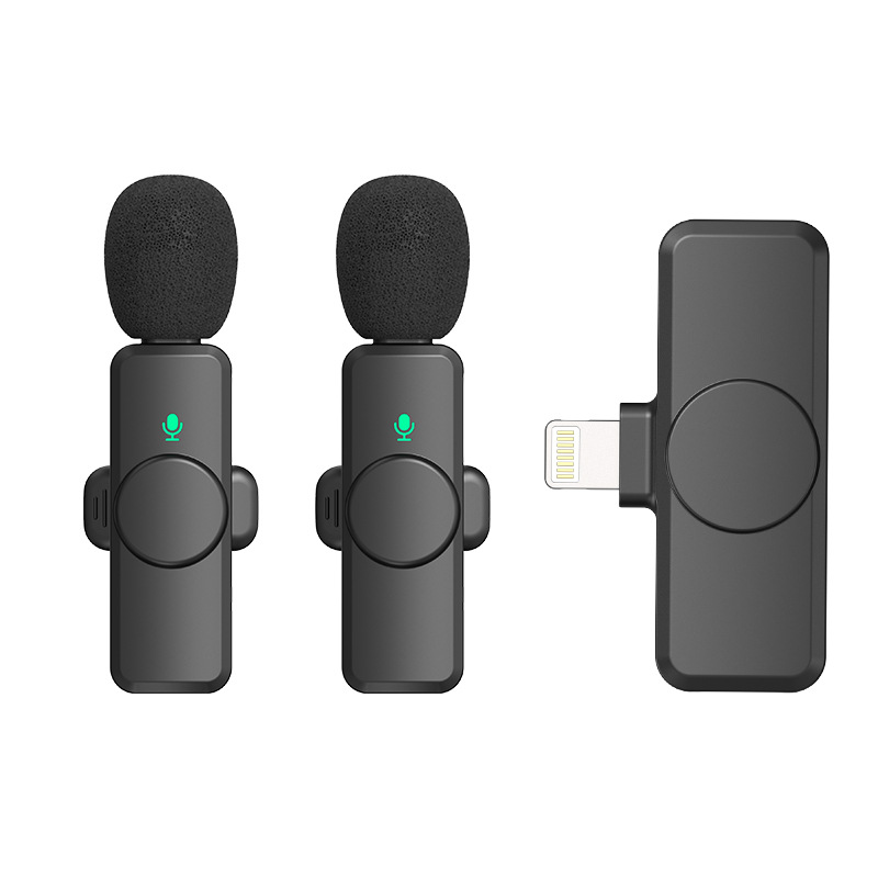 Wireless Recording Lapel Lavalier Microphone Plug and Play Clip Wireless Mic for Live Broadcast Game Phone