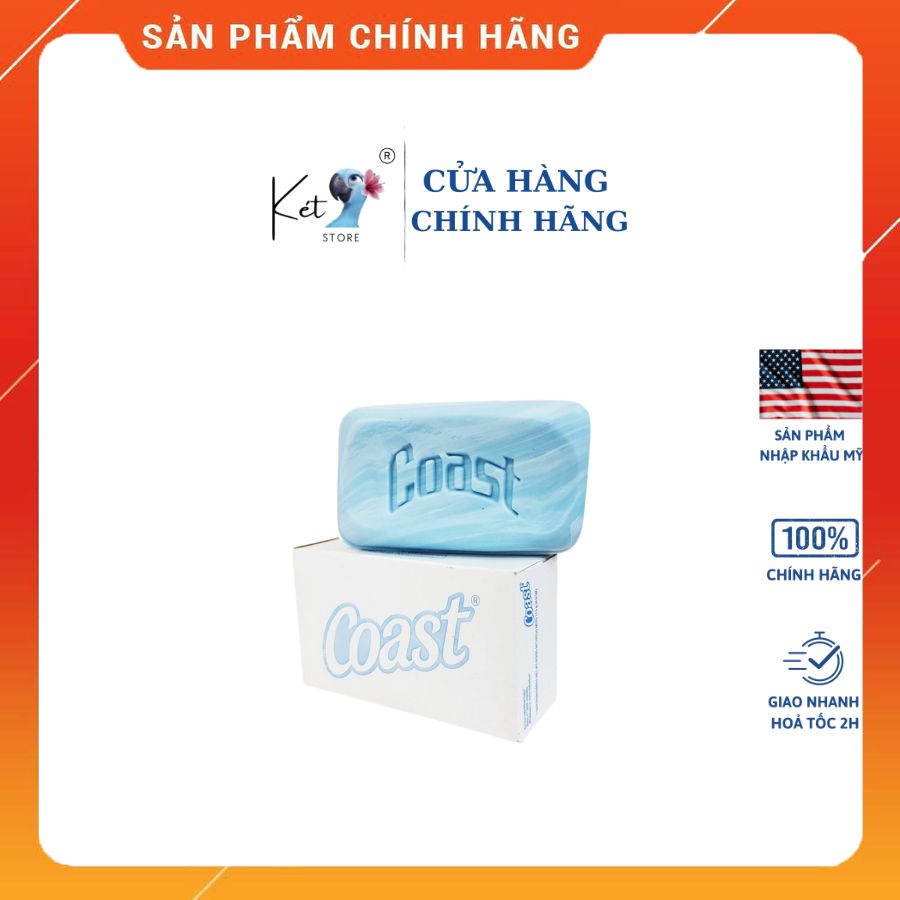 [CHÍNH HÃNG] Xà bông cục Coast (1 lốc - 8 cục)