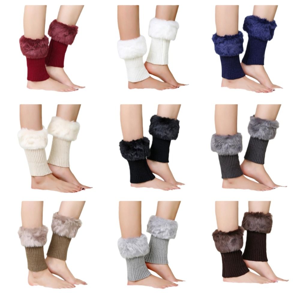 Y2K Faux Leather Pocket Leg Warmers main image 0