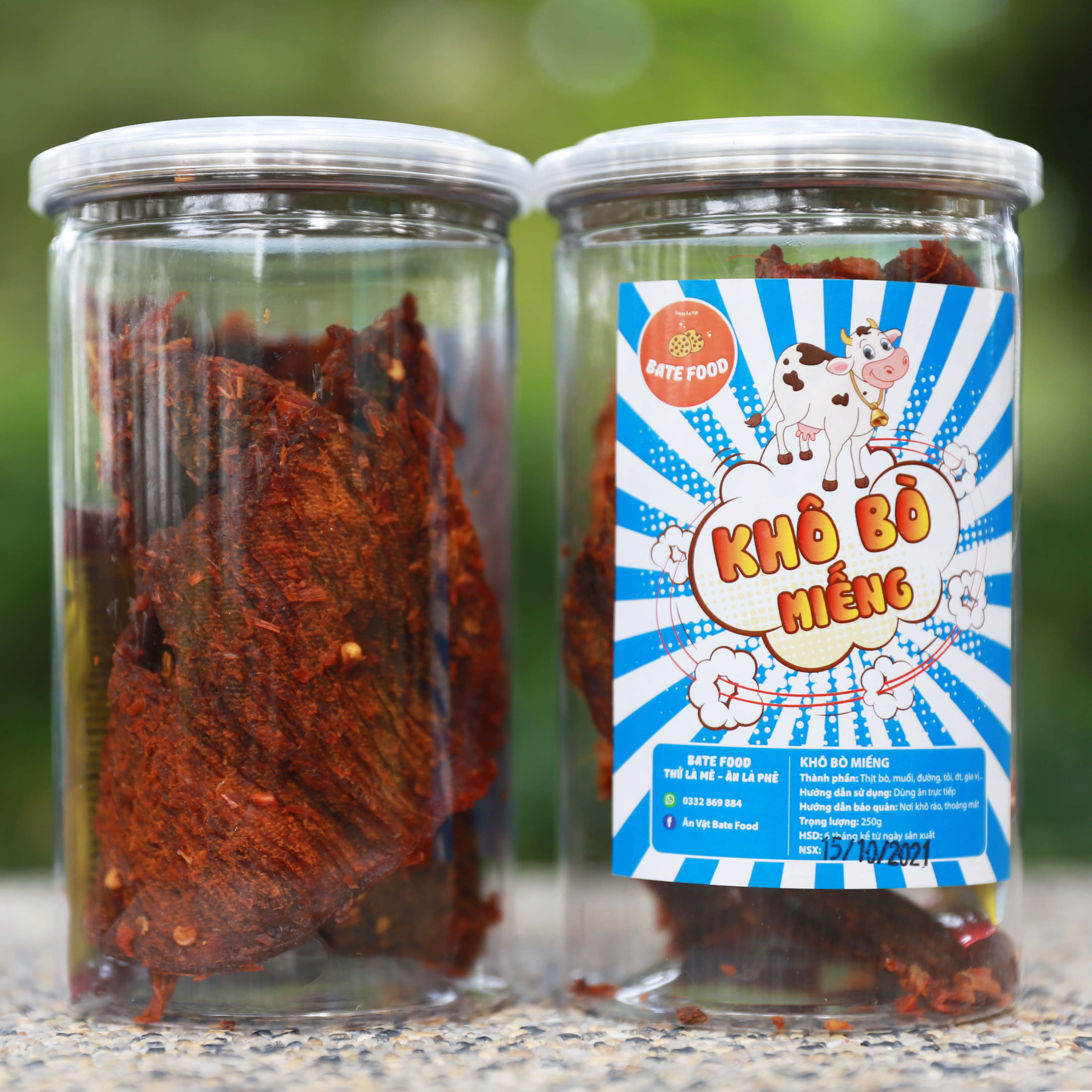 Khô Bò Miếng 250g Siêu Ngon đồ ăn vặt