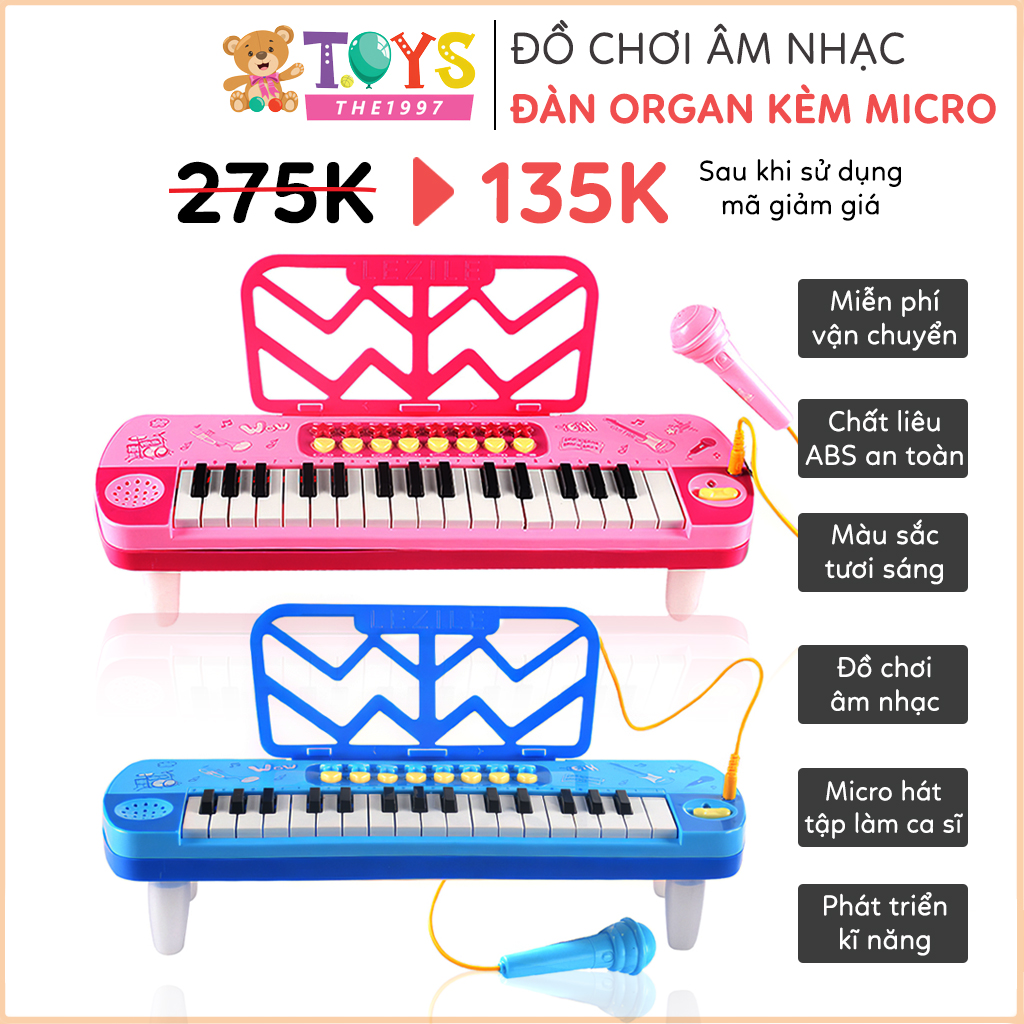 [LOẠI TỐT] Đàn Piano mini 48 phím kèm Micro loại to cho bé, đồ chơi âm nhạc trẻ em đàn...