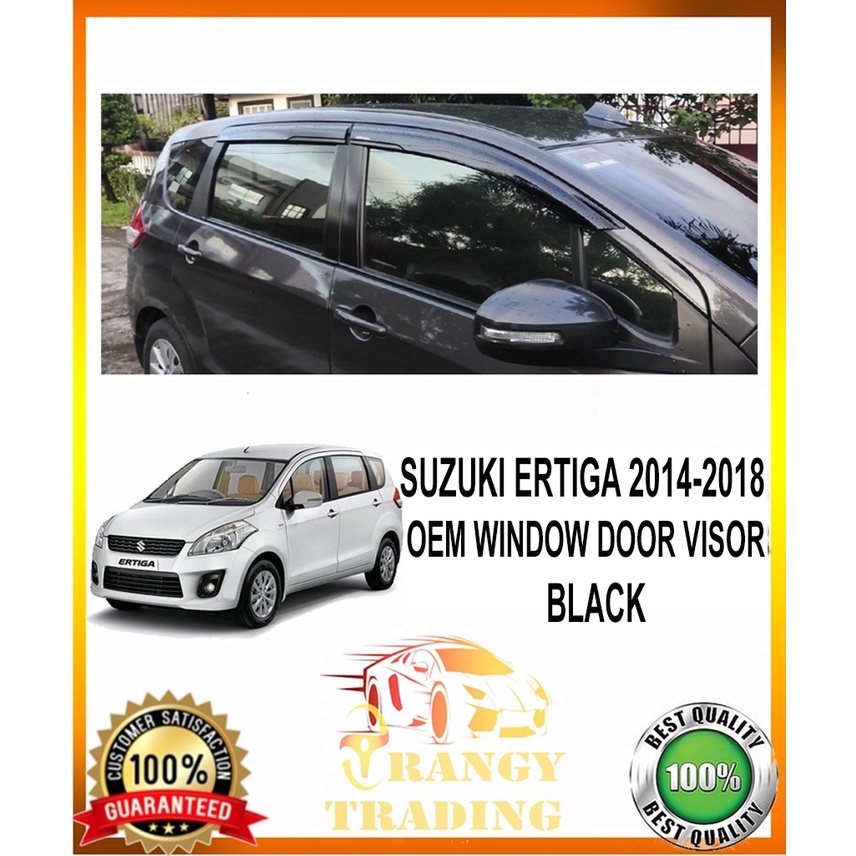 Suzuki Ertiga 2014 to 2023 OEM / INJECTION HIGH QUALITY Window door visor black 2015 2016 2017