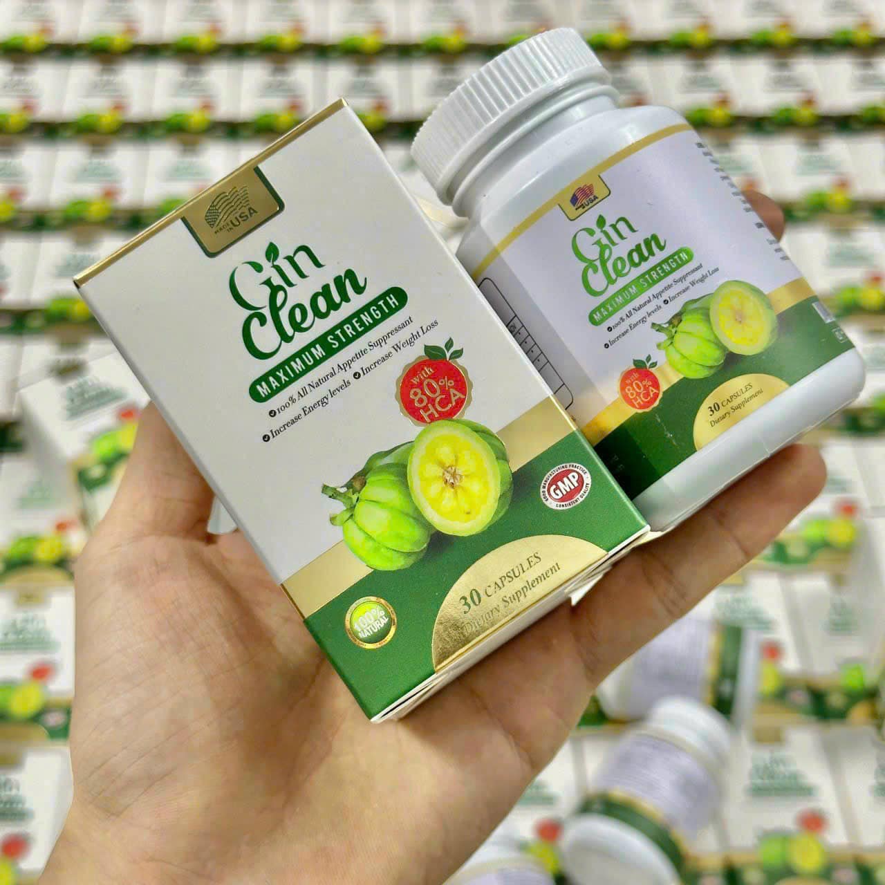 Viên uống giảm cân đốt mỡ hiệu quả gin clean maximum strength hộp 30 viên của mỹ - chât lượng hàng đầu, sản phẩm đạt chuẩn được khách hàng đánh giá cao, ưa chuộng trên thị trường mời khách yêu trải nghiệm