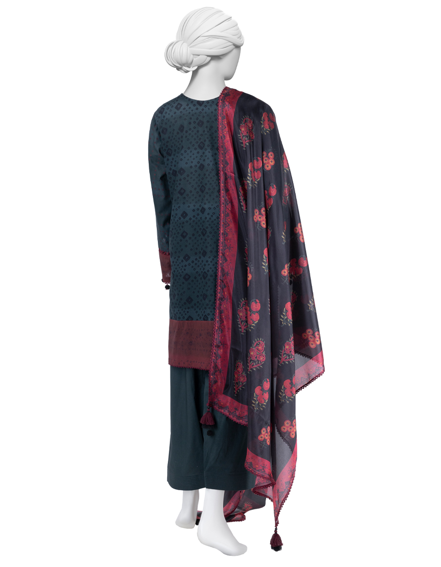 Junaid Jamshed 2025 Eid Volume 2 - Women Unstitched 3 Piece JLAWN-S-25-3259 ETHNIC CRAFT-7. 