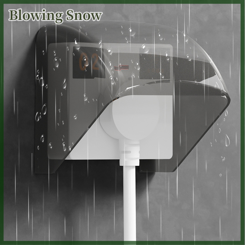 Blowing Socket Rain Cover 86 Type Universal Wall Socket Waterproof Box Protection Cover Socket Rainproof Cover
