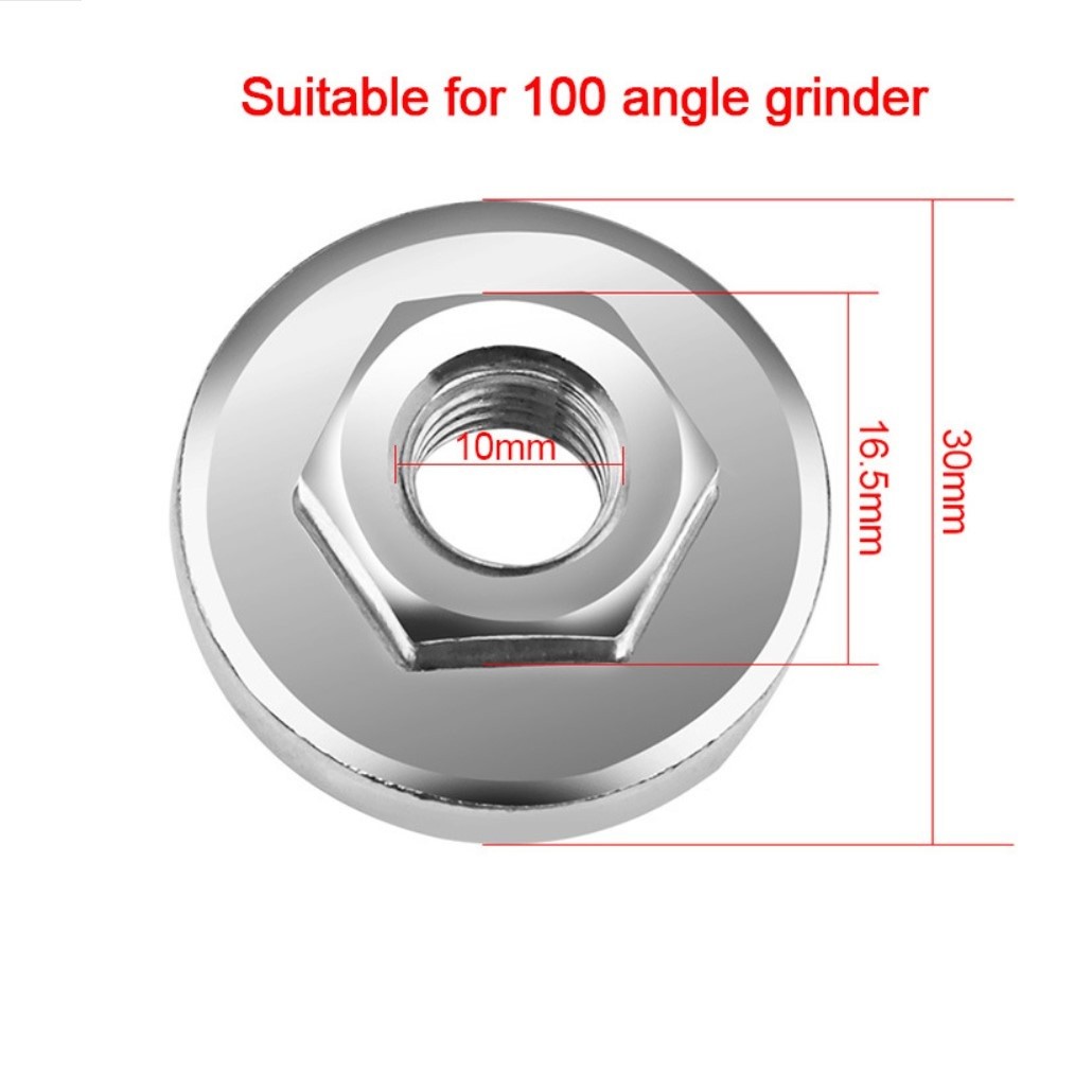 【HOMESTYLISH】 Premium Quality Hex Nut Set for Angle Grinder Chuck Locking Plate Quick Clamp Great
