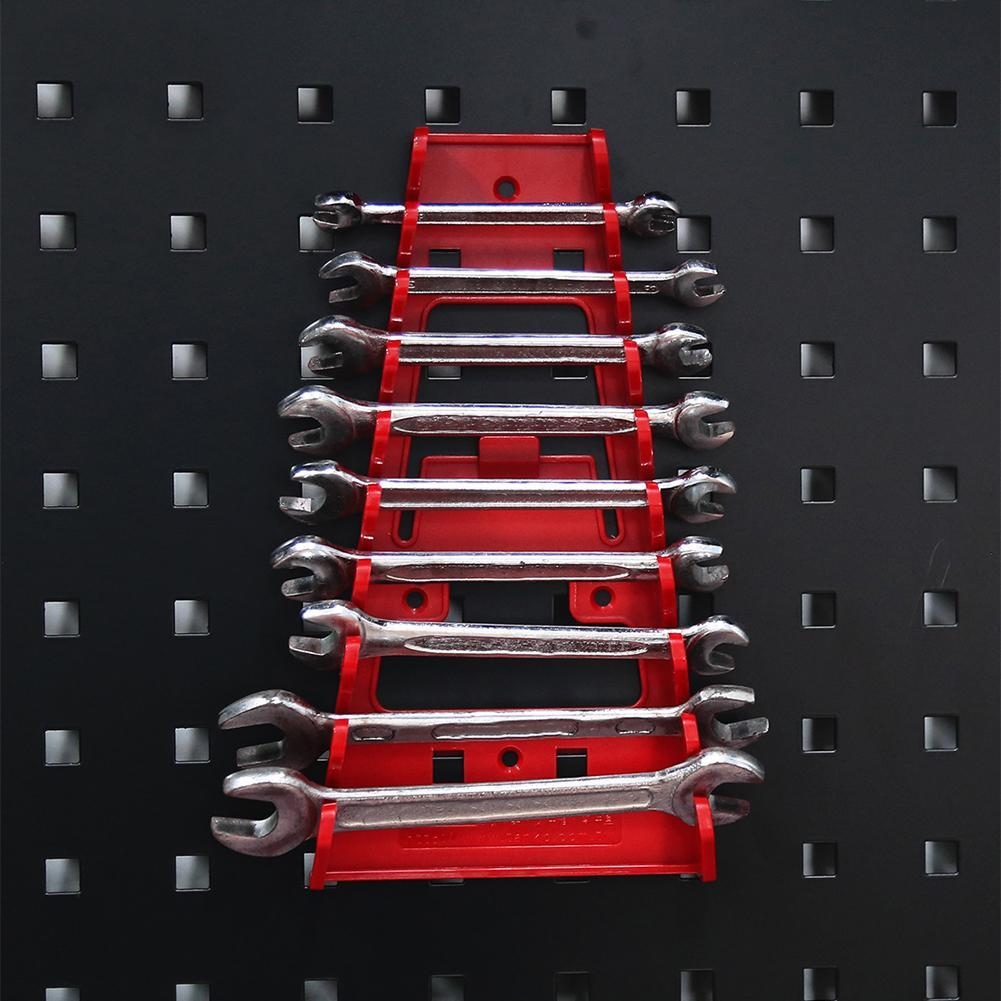 ■ Wall Mounted Tool Organizer Wrench Spanner Sorter Holder Tray Rack Storage Organizer Socket Tool Plastic Storage Tools Household