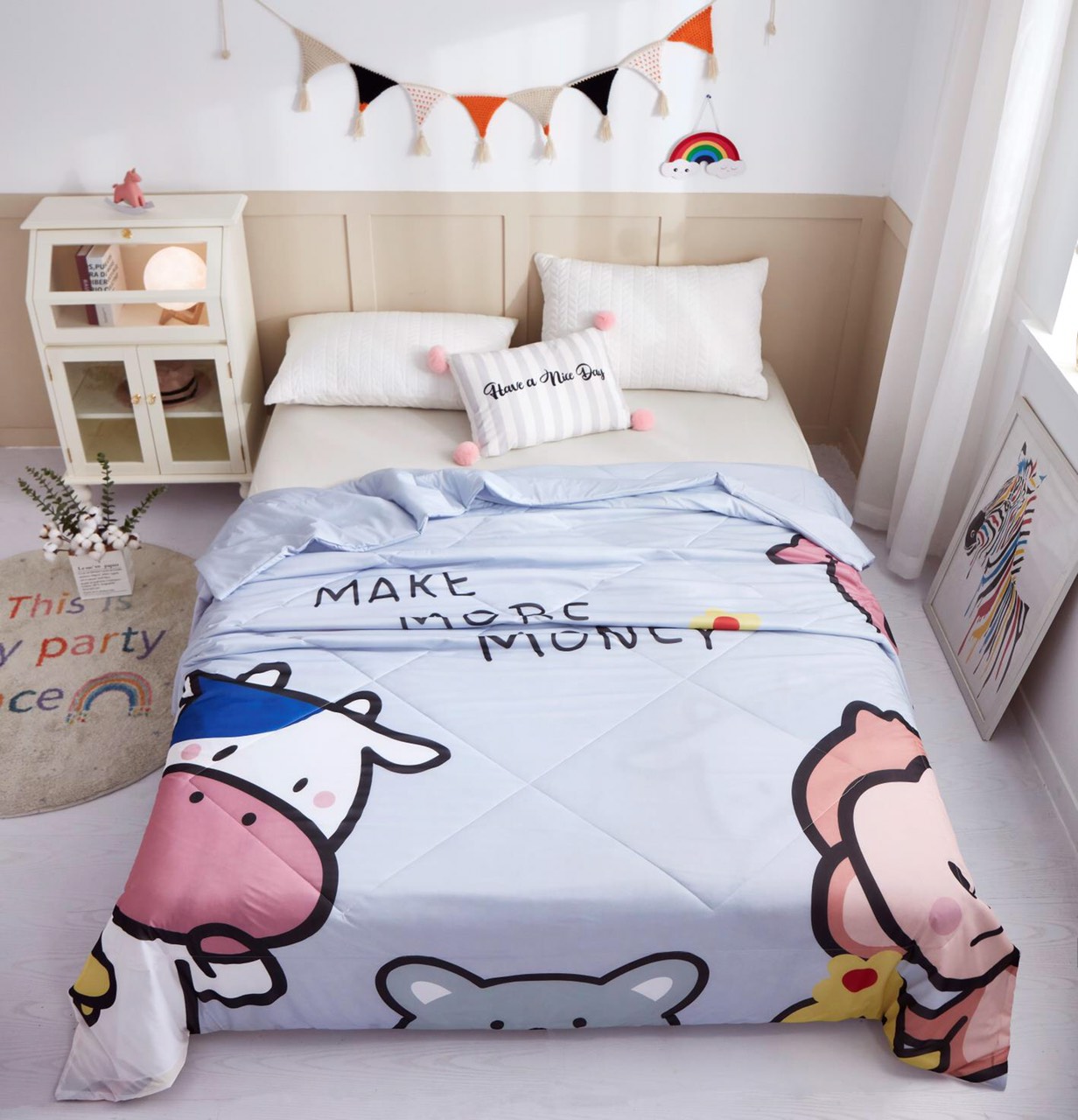 Chăn hè lụa tencel 5d mát, mịn cao cấp