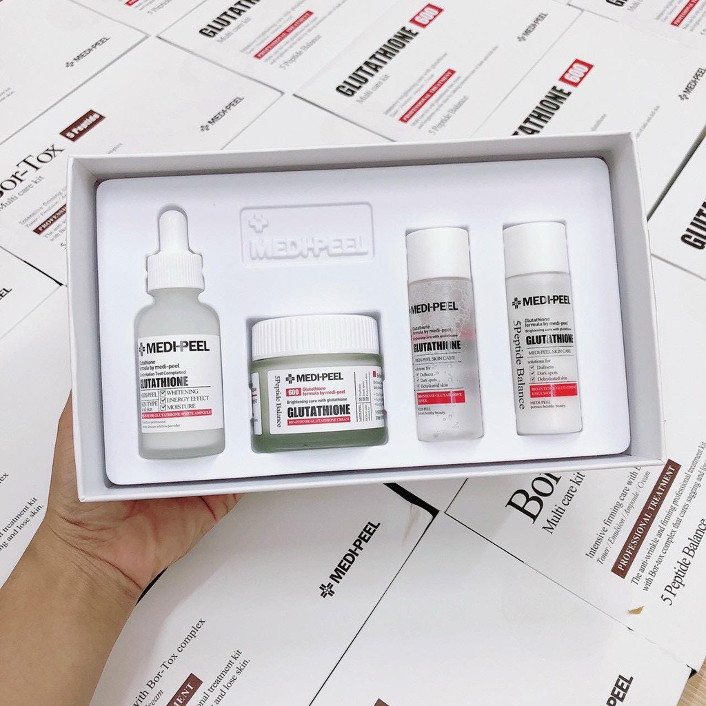 Sét dưỡng trắng MEDI PEEL GLUTATHIONE 600