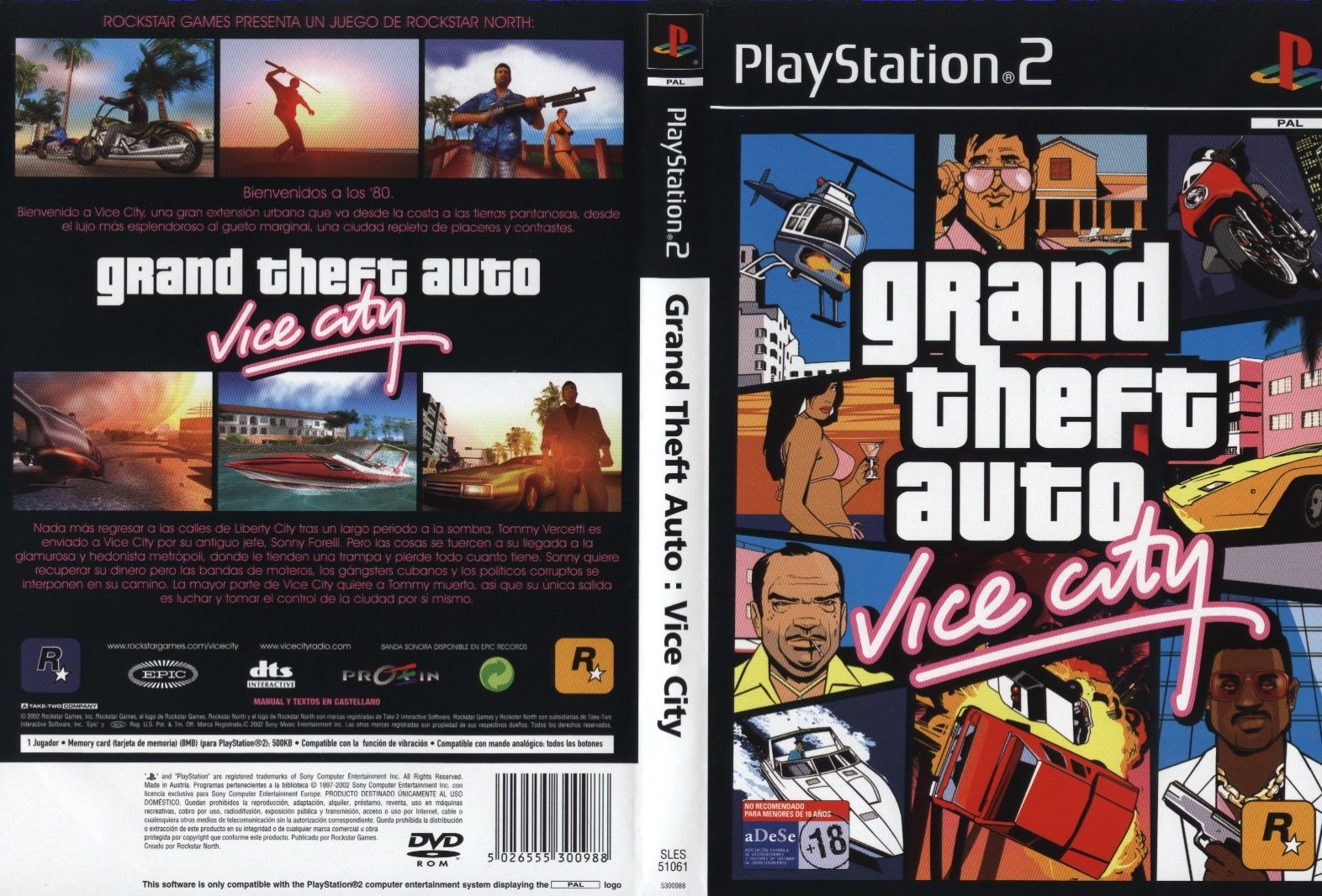 แผ่นเกมส์ Ps2 Gta Vice City แผ่นไรท์ สกรีนแผ่น คุณภาพ ส่งไว Th 7765