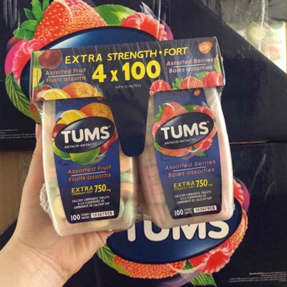 Kẹo Trái cây Tums Extra Strength Smoothies