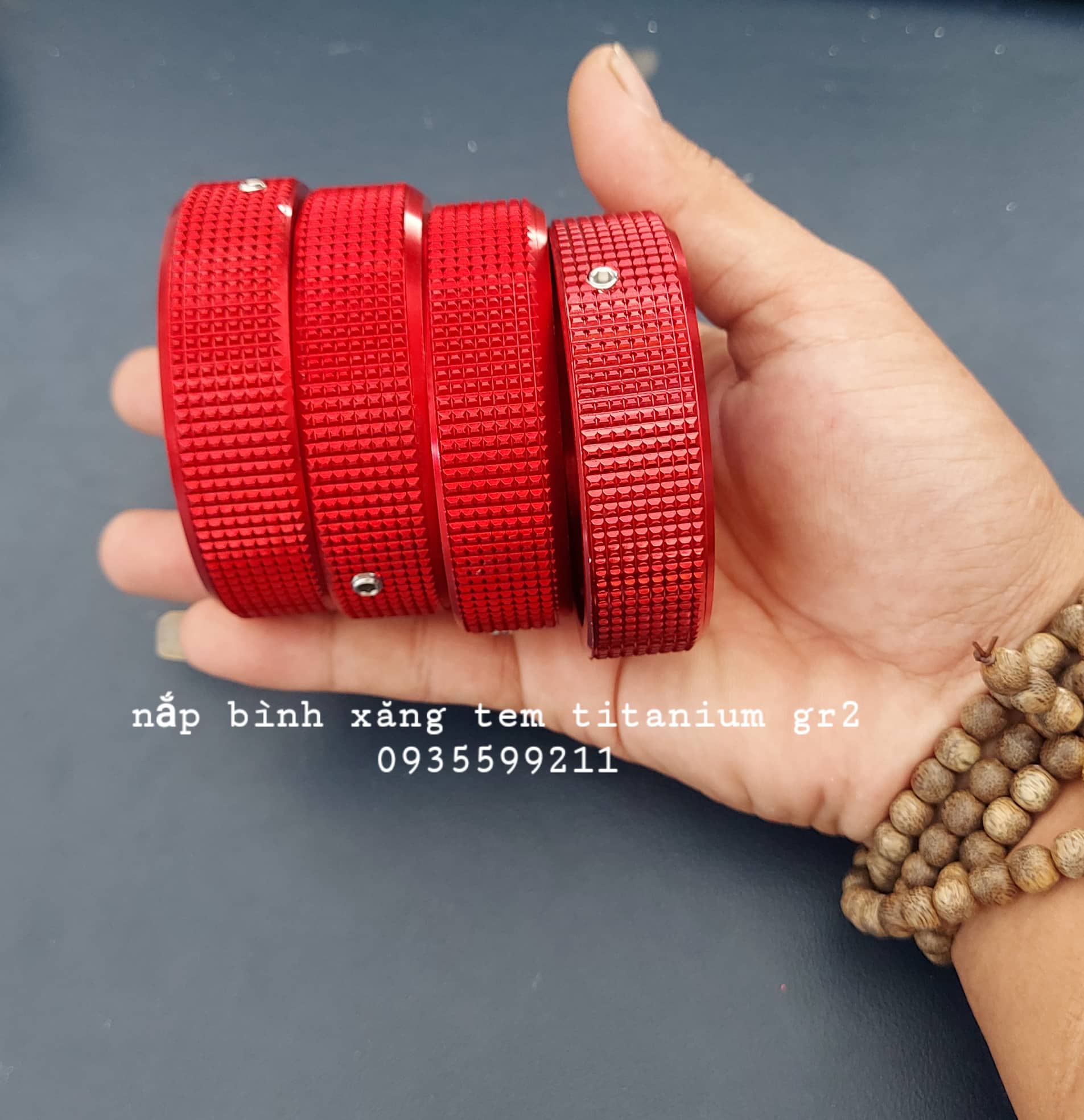 NẮP BÌNH XĂNG NHÔM CNC TEM TITAN