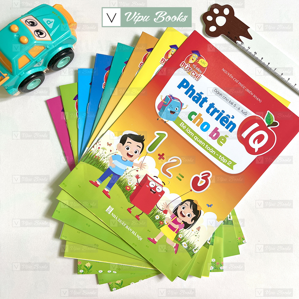 Sách - Phát Triển IQ Cho Bé - Dành Cho Trẻ 5-6 Tuổi (Túi 8 Cuốn)