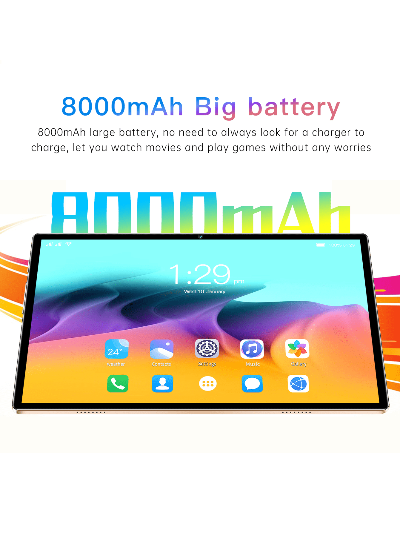 Qetupa 10.1インチ Android 14 Pad6 タブレット Qetupa タブレット