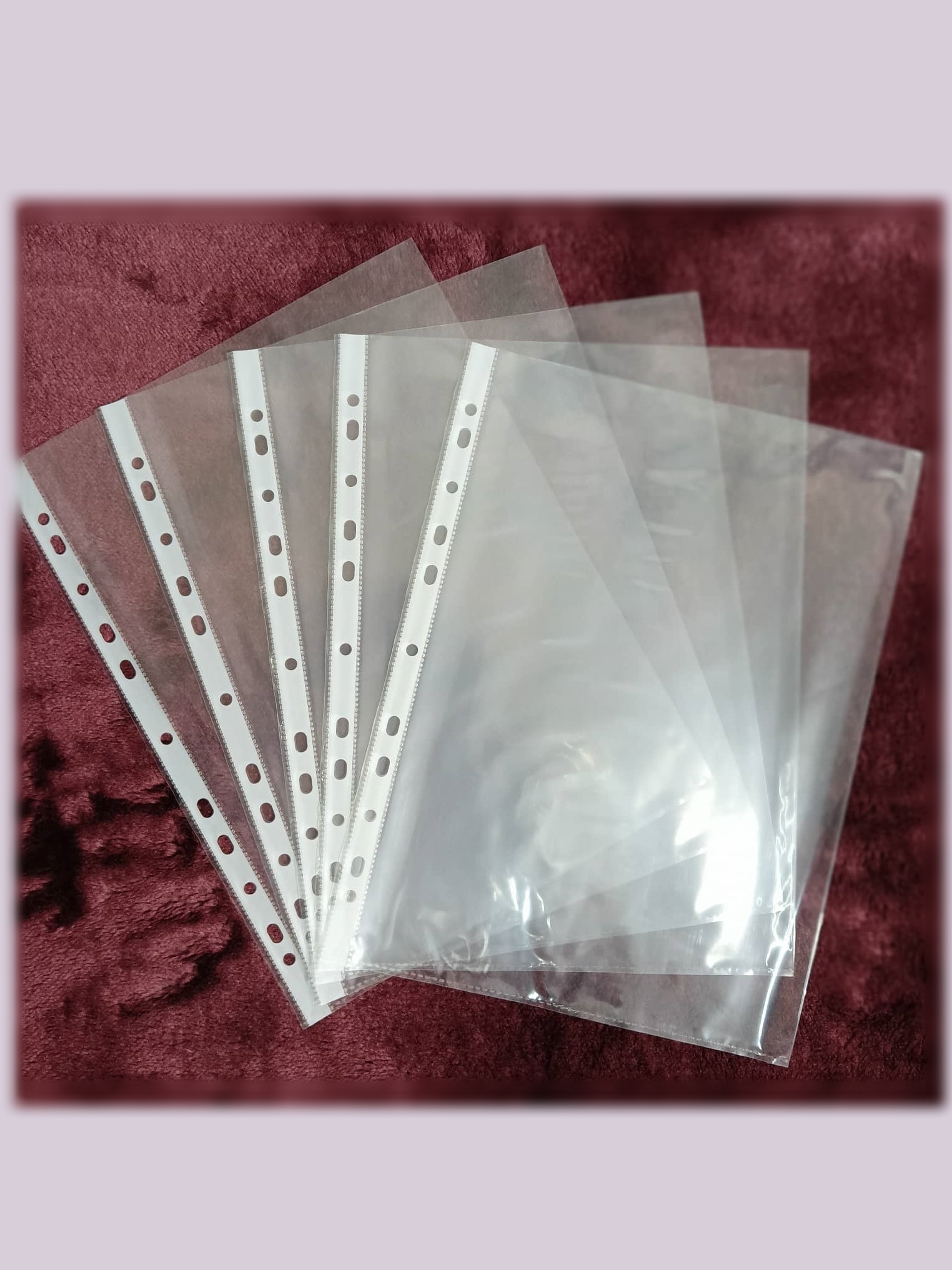 A4 1 Pocket inner Sleeves 11 holes for Binder use for Pictures Memo ...