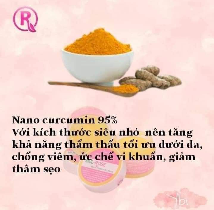 Kem Mulrose Tinh Chất Nghệ Curcumin Lọ 30gr