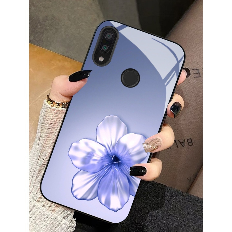 Ốp Lưng XIAOMI REDMI 7, NOTE 7, NOTE 7 PRO Mặt lưng cường Lực Họa Tiết