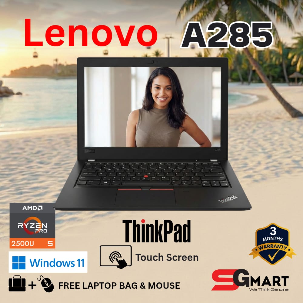 Lenovo ThinkPad A285 12.5” Business Laptop with AMD Ryzen™ PRO