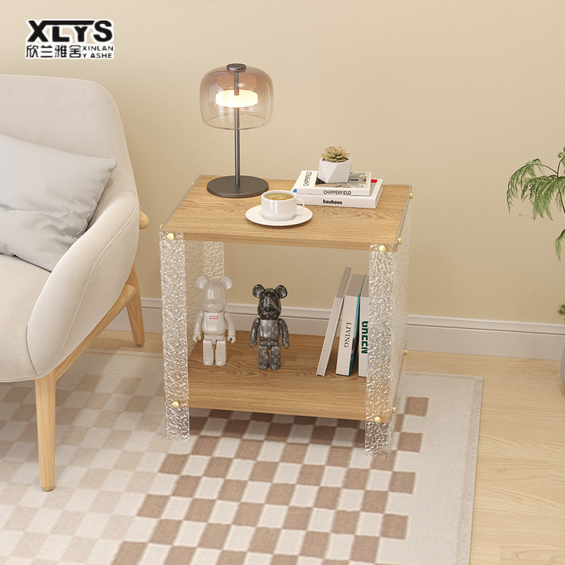 Tea table, living room table, sofa table, center table, Bedside table, sofa center table, coffee table, sofa table Acrylic table, minimalist living room table, 2-story coffee table, 2-story reception table, modern style, sofa table, minimalist style table