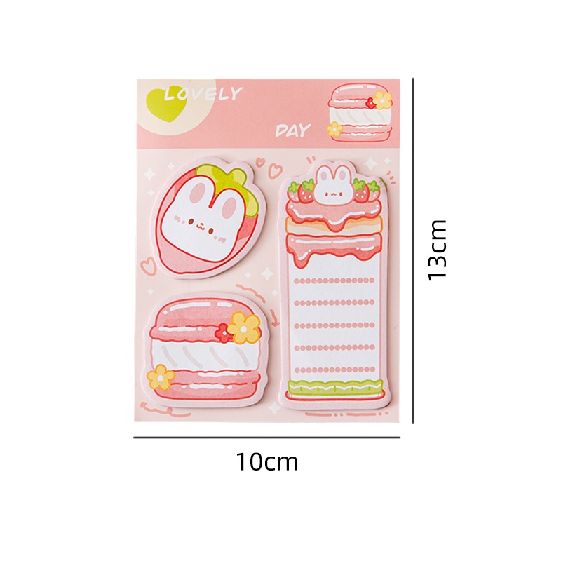 60 tờ dễ thương họa tiết hoạt hình ghi chú sinh viên tearable giấy nhớ Bộ