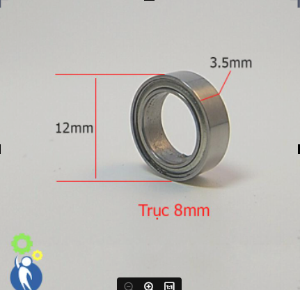 Vòng bi trục 8mm 8x12x3.5