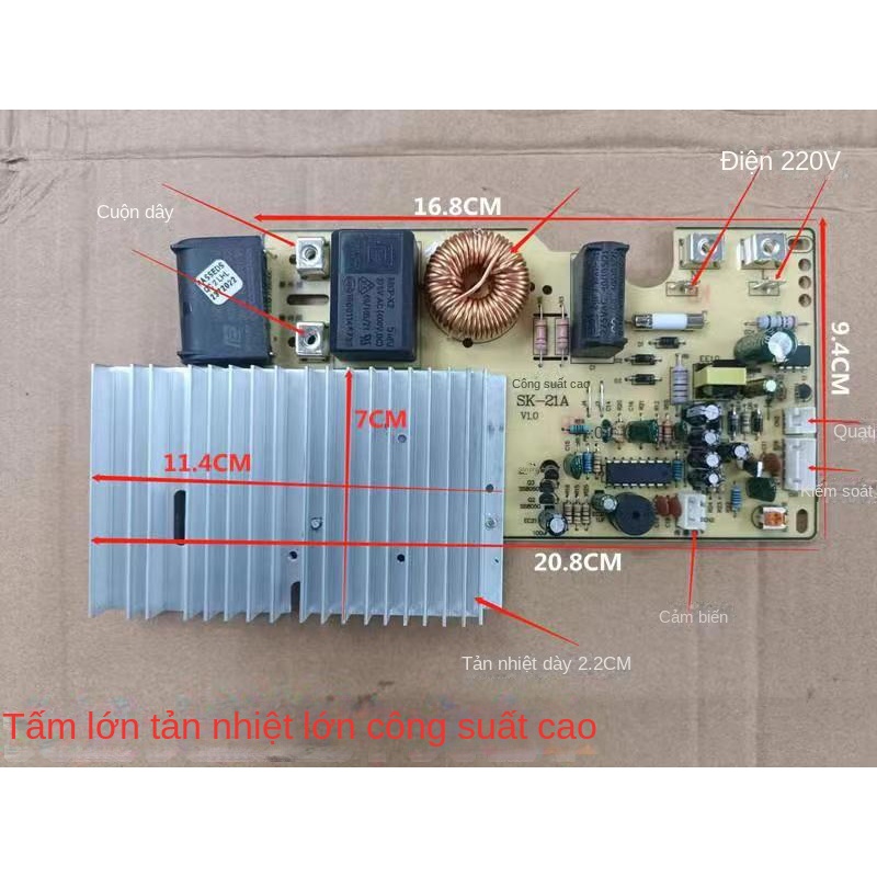 Bo mạch đa năng bếp từ 2200W loại siêu bền