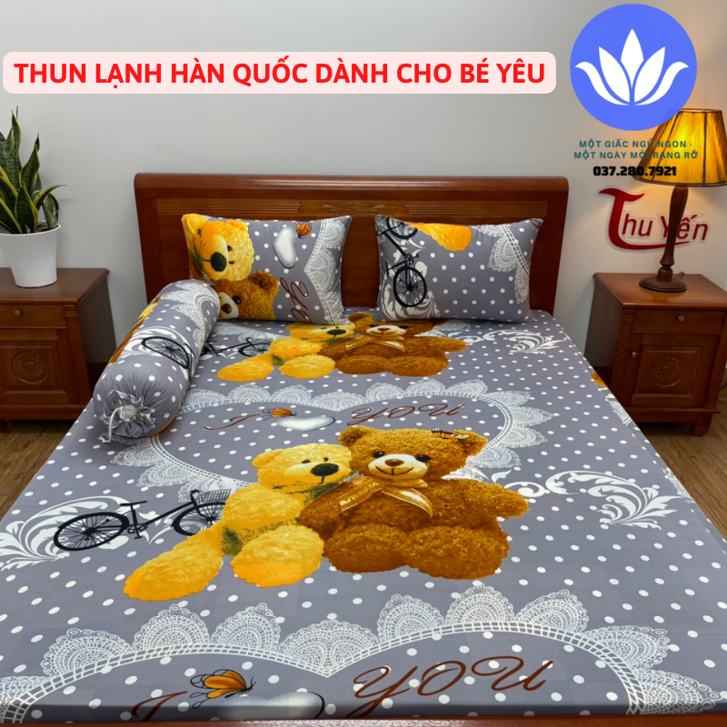 Ga giường ga lẻ thun lạnh Hàn Quốc ( không áo gối, đủ kích thước)