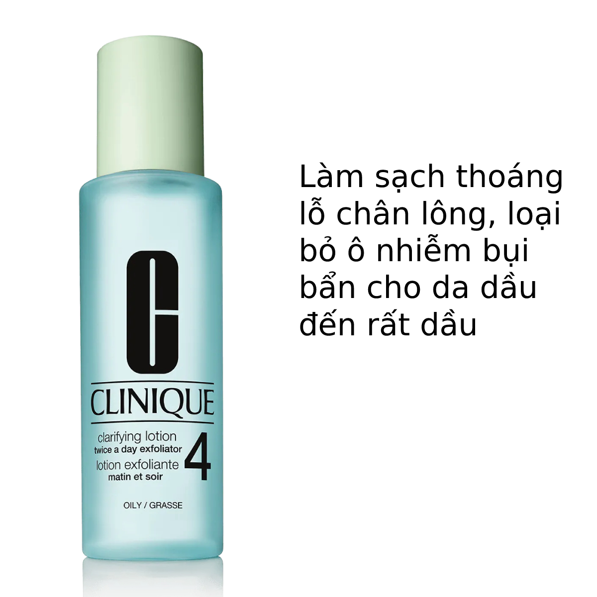 Nước Thanh Tẩy Dưỡng Ẩm Loại Bỏ Tế  Bào Chết Giúp Da Mịn Màng Clinique Clarifying Lotion 200ml