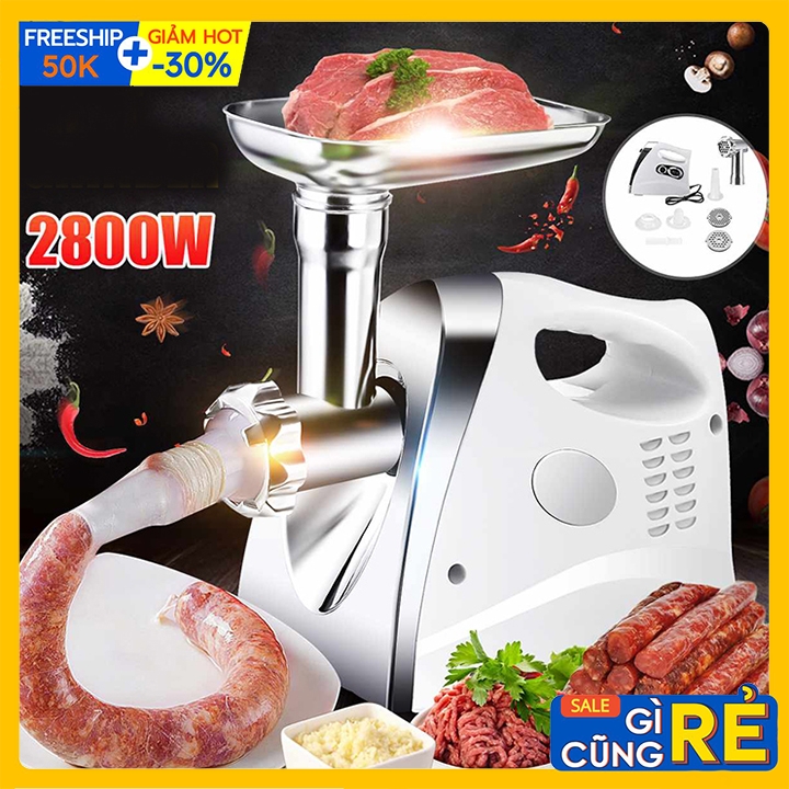 Máy xay thịt, nhồi thịt làm lạp xưởng đa năng 2800W