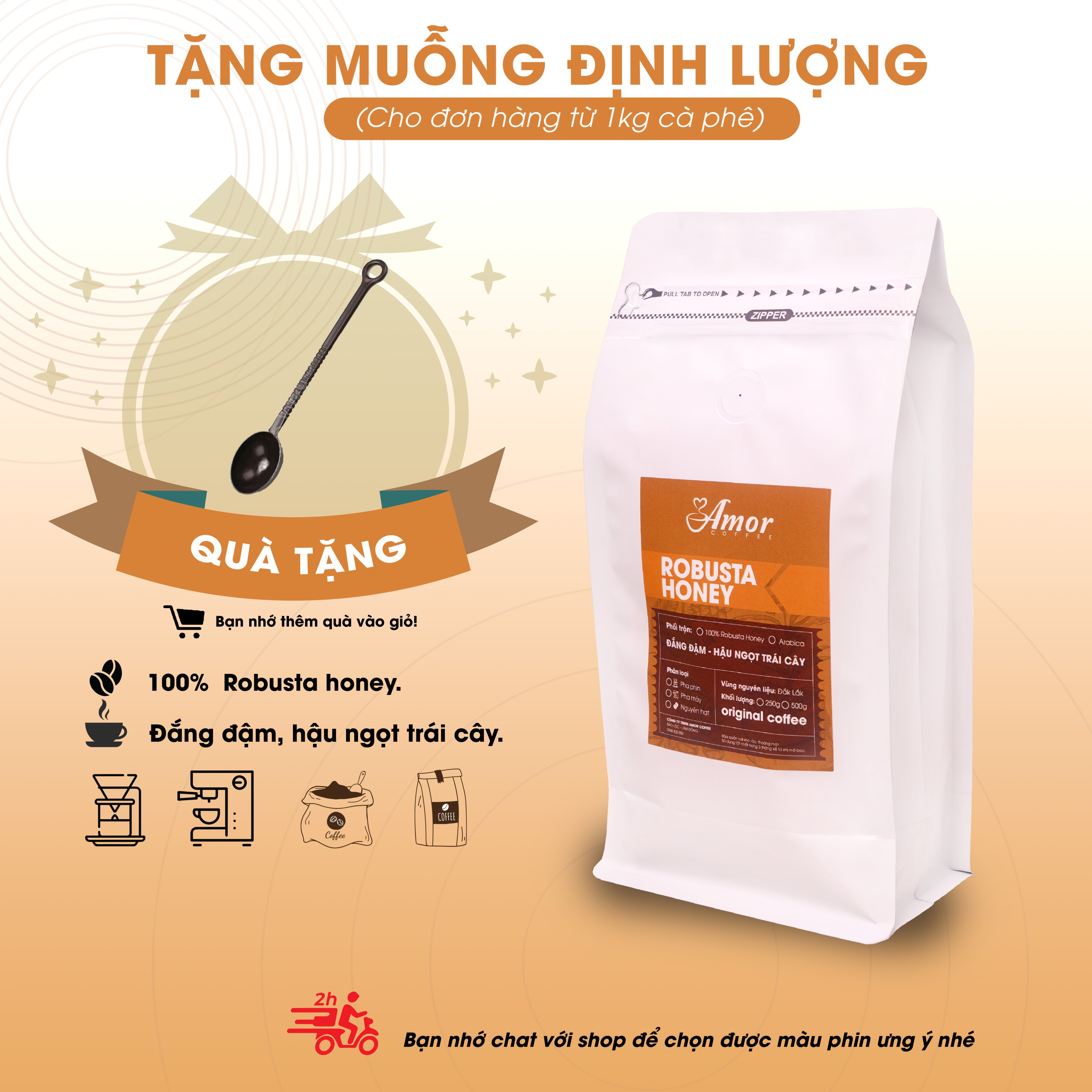COFFEE PHIÊN BẢN CAO CẤP500gram Cà phê ROBUSTA HONEY Cao Cấp, nguyên chất