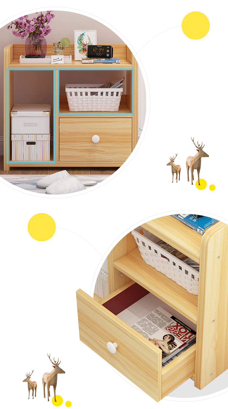 Kệ Tủ Gỗ Đầu Giường 42x25x40cm