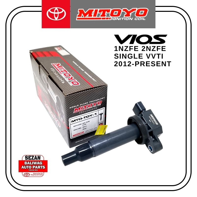 MITOYO BRAND IGNITION COIL TOYOTA VIOS 20122022 1NZFE 2NZFE SINGLE