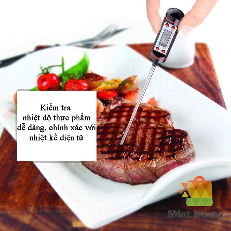 Nhiệt kế đo nhiệt độ nước pha sữa cho các mẹ