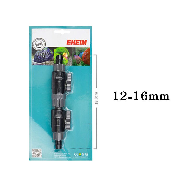 EHEIM DOUBLE TAP With Quick COUPLING AQUARIUM FILTER Release Coupling Llave Doble 9/12Mm(S) 12/16Mm(M) 16/22Mm(L)