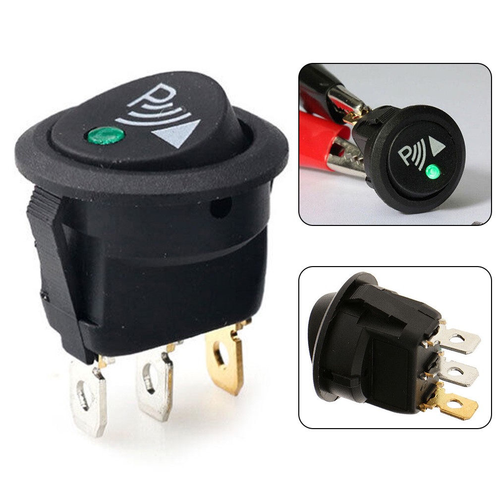 Round switch 12v 3 2cm brand new car 3 pin rocker easy installation