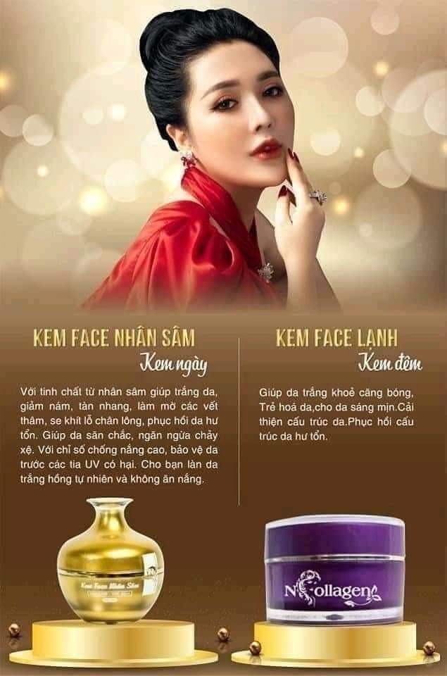 Combo Kem Lạnh + Face Nhân Sâm Ncollagen - Dưỡng da ngày đêm