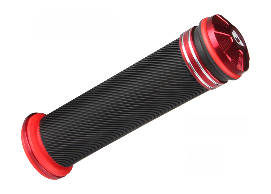 Alloy RCB AHG66 Handle Grip. Universal Handle Grips For Motorcycle. RED 2 Pis