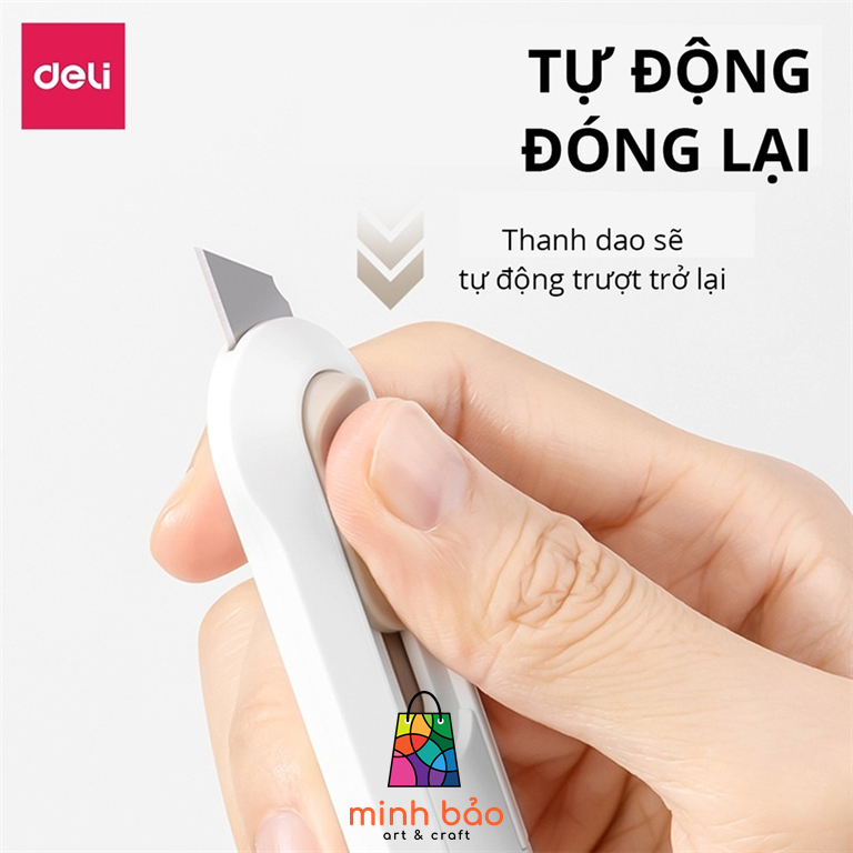 DAO RỌC GIẤY MINI 25MM DELI NUSIGN NS065