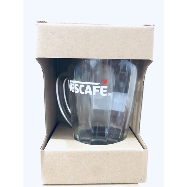 LY CỐC THUỶ TINH CAO CẤP NESCAFE CÓ QUAI CẦM