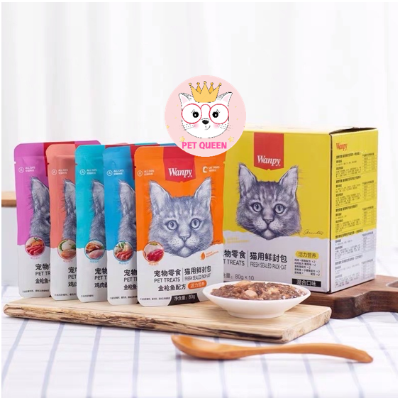 Pate Wanpy 80g | Pate tươi dinh dưỡng cho mèo