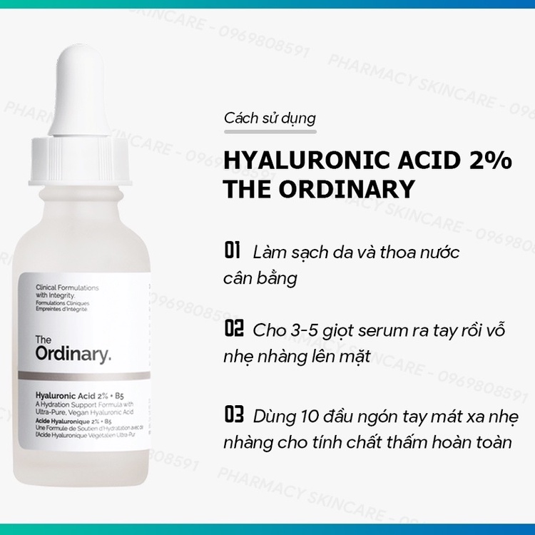 Serum The Ordinary Hyaluronic Acid 2% + B5 (30ml) Tinh Chất Phục Hồi Và Dưỡng ẩm Sâu