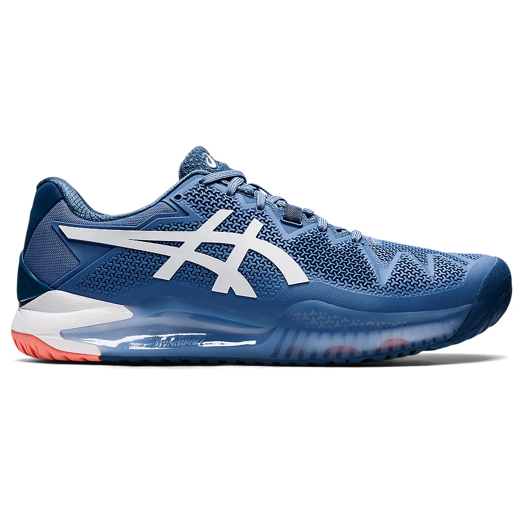 [Chính Hãng] Giày Tennis Asics Gel Resolution 8 Clay-Blue Harmony/White