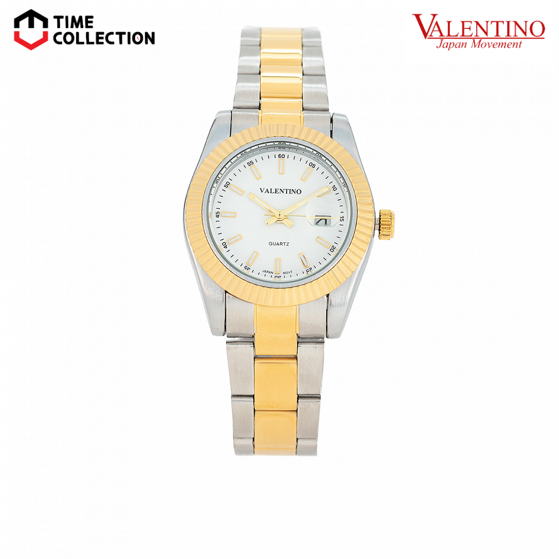 Valentino 20122467-Two Tone White Dial Analog Stainless Steel