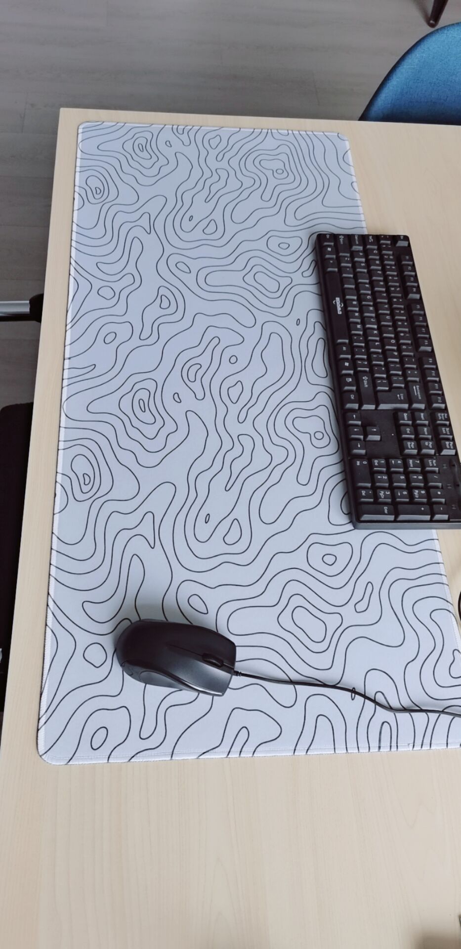 1 Large Black And White Gaming Mouse Pad Gamer Big Mouse Mat Computer Gaming Locking Edge Mousepad 90X40cm Keyboard Desk Mice Pad