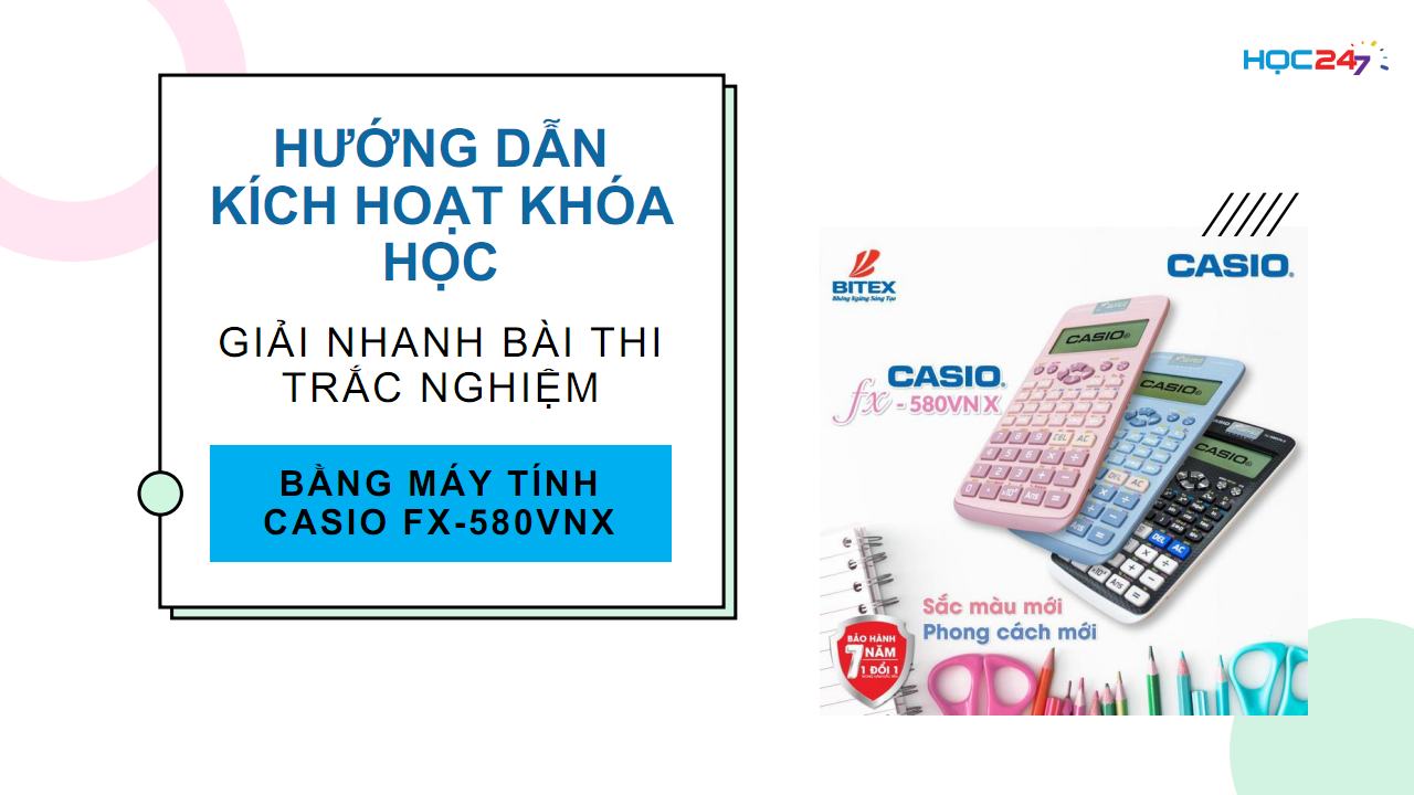 Máy Tính Casio FX580VNX (NEW) Chính Hãng